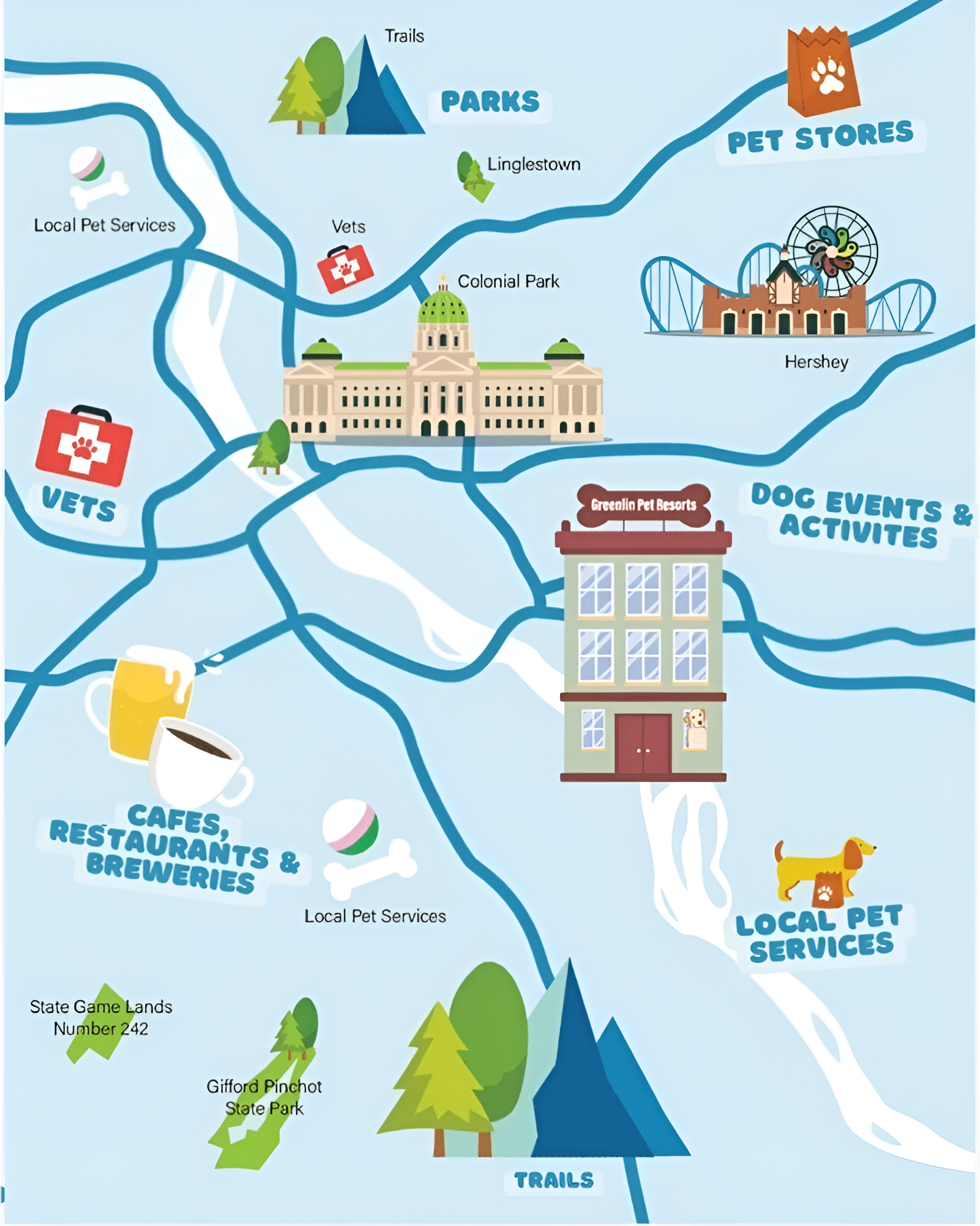 Dog owner illustration